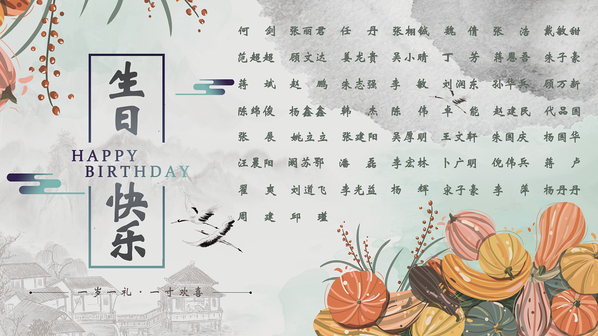 【生日祝?！抗ё?0月生日的員工生日快樂！