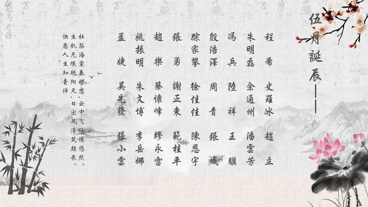 【生日祝?！抗ё?5月生日的員工生日快樂！